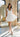 Sierra White Flare Skirt Mini Dress for Graduation