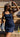 Stella Dark Denim Wash Sleeveless Mini Dress- front view