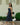 Lilia Navy Polka Dot Scarf Midi Dress