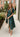 Estella Teal Eyelet Zip Up Midi Dress - front view