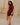 Helen Dark Wine Satin Mini Dress - front view