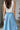 Saylor Light Denim Midi Skirt- close up back view