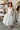 Nicole White Bubble Midi Dress- full body view