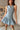 Brianna Denim Drop Waist Mini Dress - Close front view (no belt)