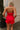 Elani Red Pleated Shorts - back