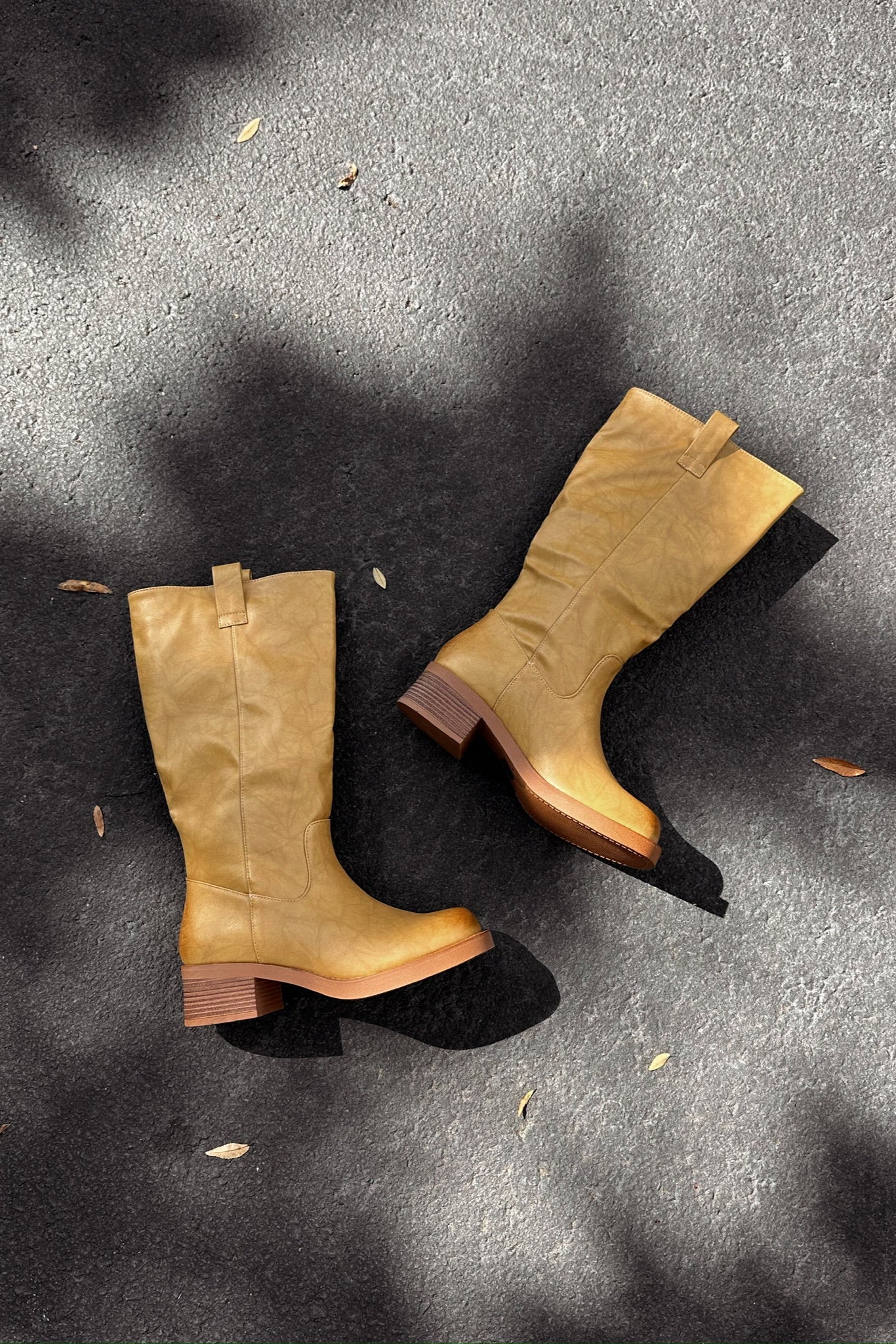 Alaina Banana Tall Boot - flat lay view