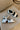 Sorel Kinetic Aura Y-Strap Sea Salt & Black Heel Sandal - flat lay view