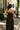 Harper Black & White Polka Dot Midi Dress- close up back view
