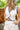 Brea Ivory & Navy Trim Vest - close front view