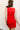 Amara Red Scalloped Mini Dress - back