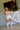 JBD Monica White Denim Shorts - full body front view
