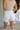 JBD Monica White Denim Shorts - close back view