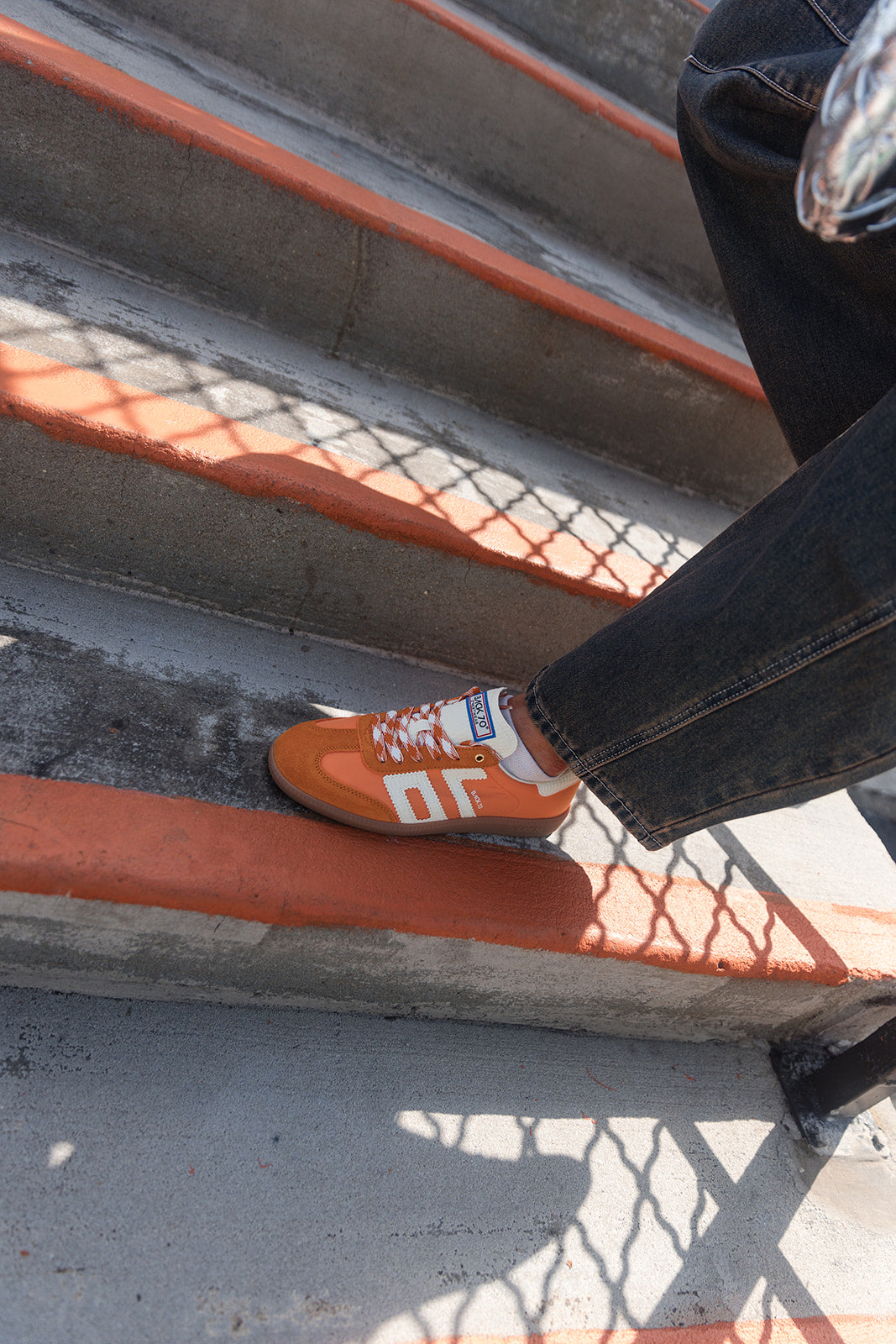 Ghost Orange White Sneaker- side view