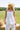 Blair White Linen Slits Tank- front top view