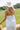 Blair White Linen Slits Tank- back view