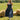 Dallas Navy Stripe Scallop Midi Dress- full body view