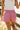 Alayah Red & White Stripe Linen Skort- back view
