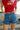 Cassidy Ruffle Hem Denim Shorts - front