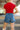 Cassidy Ruffle Hem Denim Shorts - back view