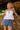 Blair White & Red Floral Gauze Top- front top view