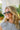 Clarissa Sunglasses in Black - frontal side view on model