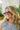 Clarissa Sunglasses in Black - frontal side view on model