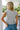 Raelyn Heather Grey Smocked Top- back view