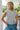 Raelyn Heather Grey Smocked Top- back view