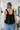 Willa Black Ruffle Sleeveless Tank- back view