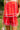 Kate Red & White Linen Sleeveless Romper- bottom view