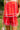 Kate Red & White Linen Sleeveless Romper- bottom view