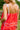 Kate Red & White Linen Sleeveless Romper- top back view