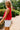 Cassidy Red Bubble Sleeveless Tank- side view
