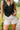 Jordan Beige & Black Linen Stripe Shorts- top view