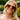 Serena Sunglasses in Gold & brown - front view on model