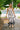 Rhea Black and Tan Palm Leaf Midi Dress- full body view