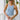 Peyton Light Blue & Coral Tank Top - front view
