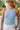 Peyton Light Blue & Coral Tank Top - close front view