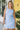 Regina Blue Striped Sleeveless Mini Dress - close front view