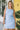 Regina Blue Striped Sleeveless Mini Dress - close front view
