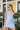 Regina Blue Striped Sleeveless Mini Dress - front view