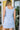 Regina Blue Striped Sleeveless Mini Dress - back view