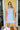 Regina Blue Striped Sleeveless Mini Dress - front