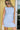 Regina Blue Striped Sleeveless Mini Dress - close up front 