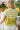 Haley Chartreuse & White Striped Top - back view