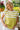 Haley Chartreuse & White Striped Top - close front  view