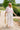 Leanne Pink & White Striped Top - full body front view