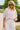 Leanne Pink & White Striped Top - front view