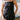 front view of Rhea Black Button Up Tank