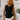 Brynn Black Pleated Tank Top - front view